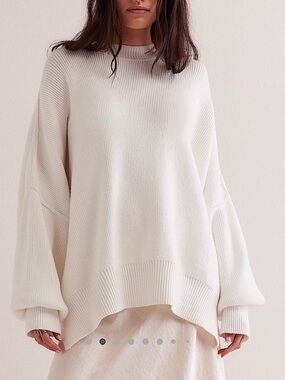 NWOT Free People Easy Street Tunic White